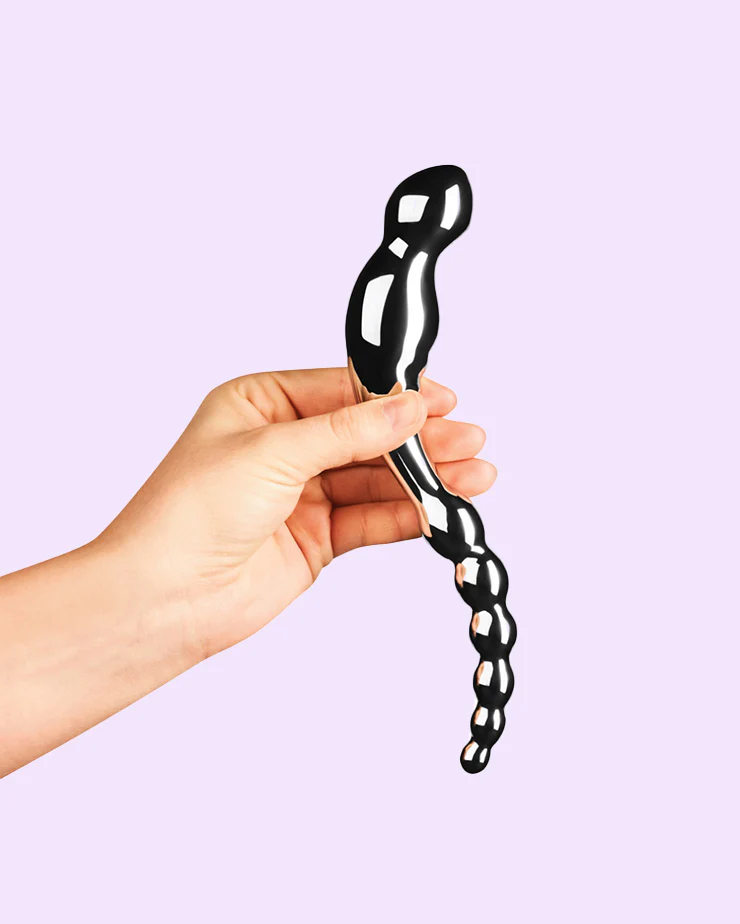 Le Wand Swerve - Beaded Stainless Steel Dildo - Image 2