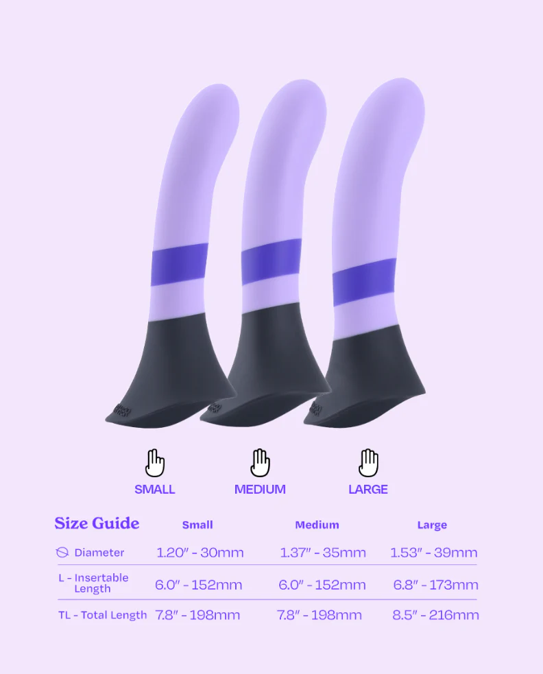 Purple Kiss Fusion - Strap-On Dildo with Grinding Base⢠- Image 3