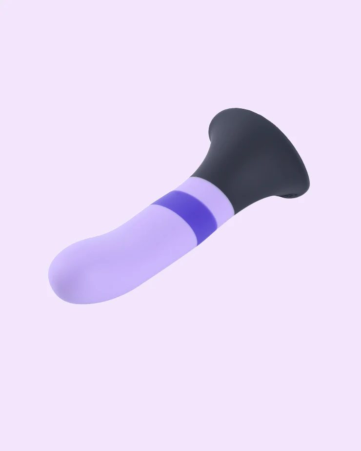 Purple Kiss Fusion - Strap-On Dildo with Grinding Base⢠- Image 8