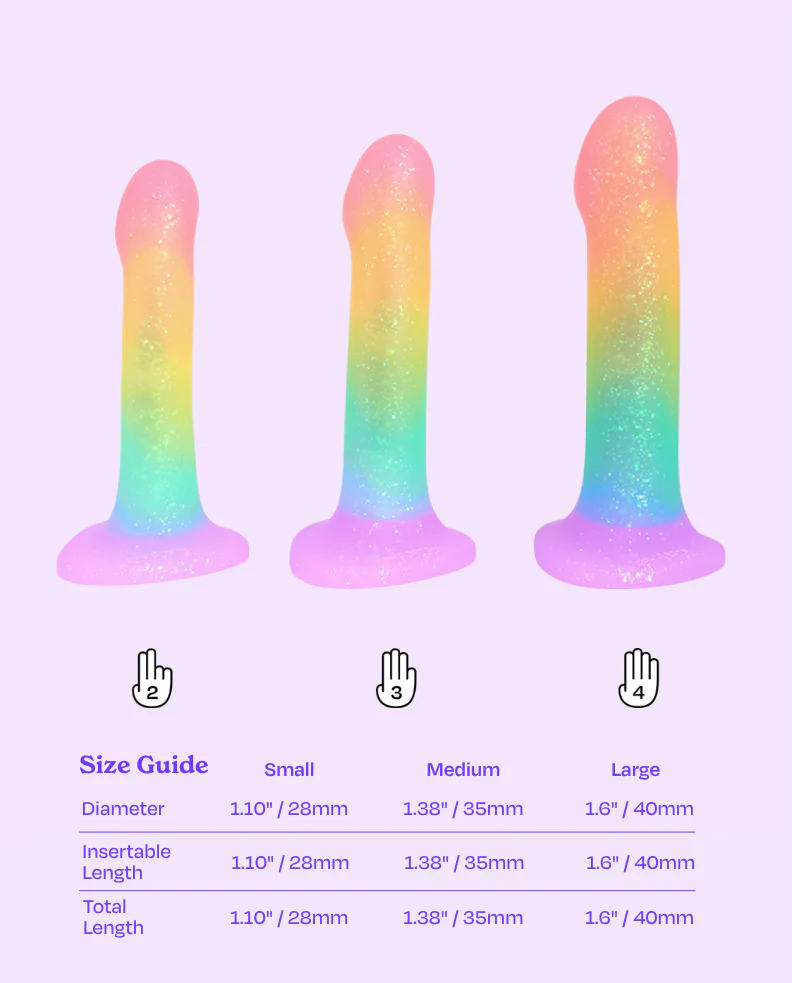 WondHer™ Glitter - Bendable Strap-on Dildo - Image 4